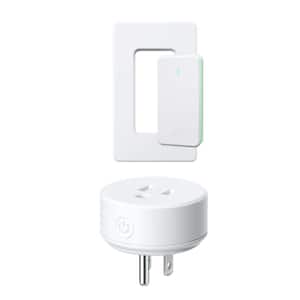 switch　ホワイト Yichuhaoxi 4 Pack Illuminated Light Switch-Push Button