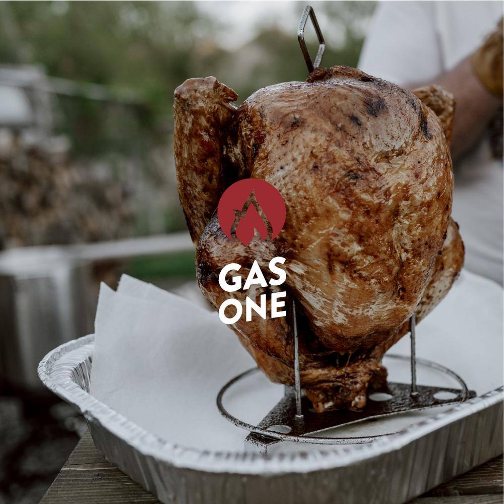 30 Quart Silver Aluminum Turkey Fryer with Cast Iron Burner
