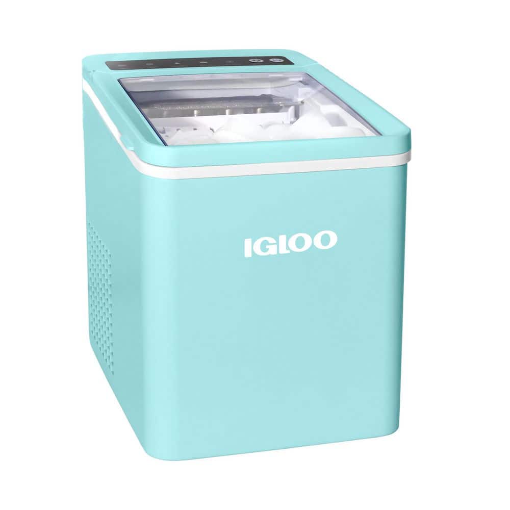 IGLOO 26 lbs. Automatic Portable Countertop Ice Maker Machine, Aqua