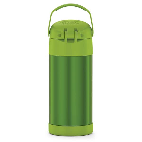 Thermos Funtainer 12 Oz Lime Stainless Steel Vacuum Insulated Water Bottle F4100lm6 The Home Depot