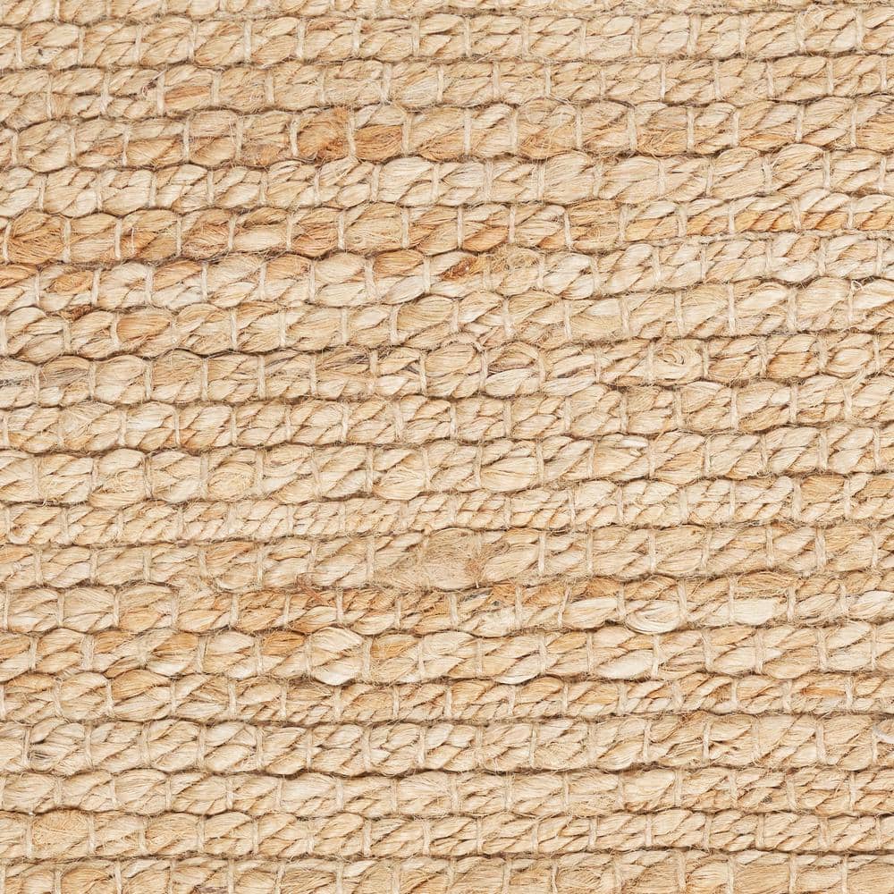 Natural Jute Bleached Rectangular 2 ft x 3 ft Area Rug