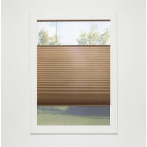 Latte Cordless Top-Down Bottom-Up Light Filtering Eco Polyester Cellular Shades - 67.5 in. W x 64 in. L