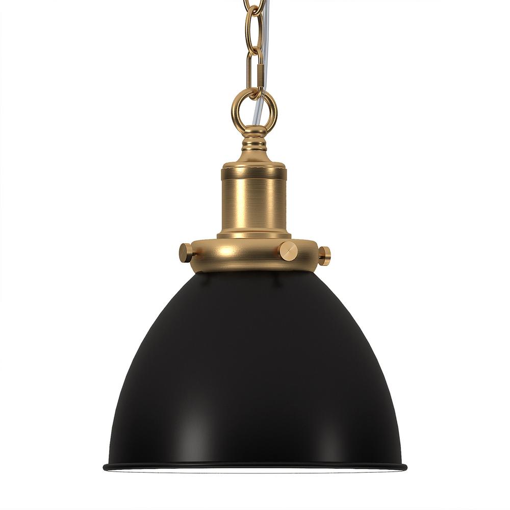 Meyer&Cross Elodie 60-Watt 1-Light Blackened Bronze Pendant Light