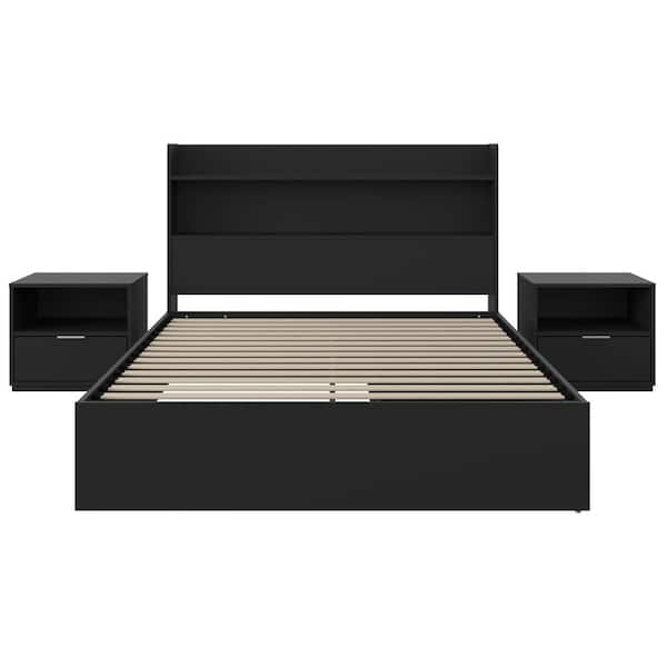 Hunter 4-Piece Black Full Size Bedroom Set