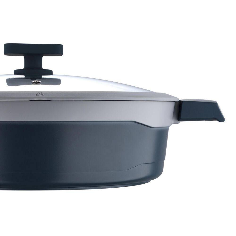 14" Non-Stick Aluminum Everyday Pan with Ceramic Coating and Lid