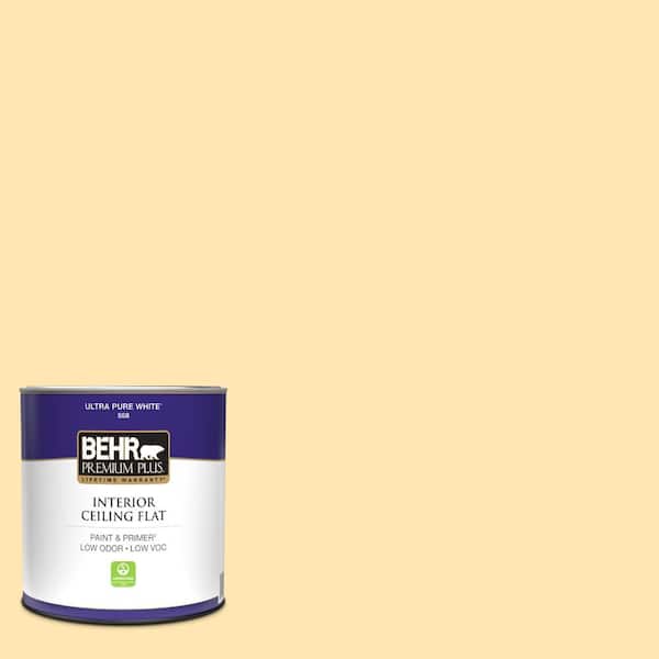 1 qt. #P260-3 Vanilla Ice Cream Ceiling Flat Interior Paint