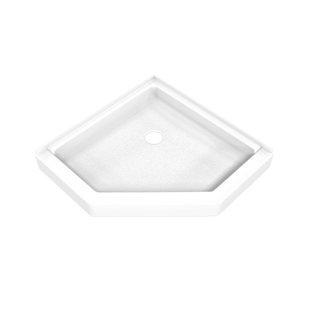 DreamStone 36" Modern Subway White Solid Surface Shower Kit