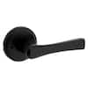 Kwikset Katella Matte Black Privacy Bed/Bath Door Lever with Microban ...