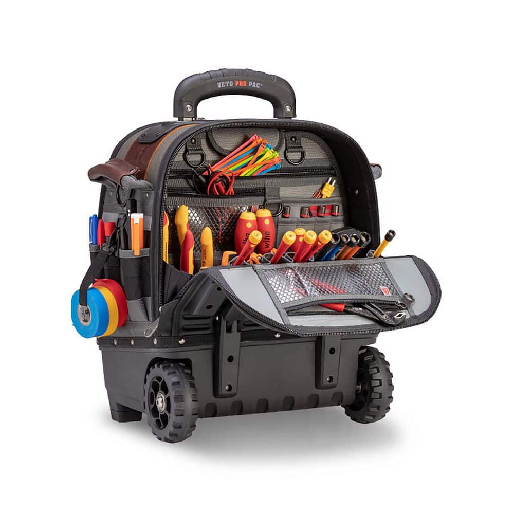 Tech-LC Wheeler Black and Gray Nylon Rolling Tool Bag