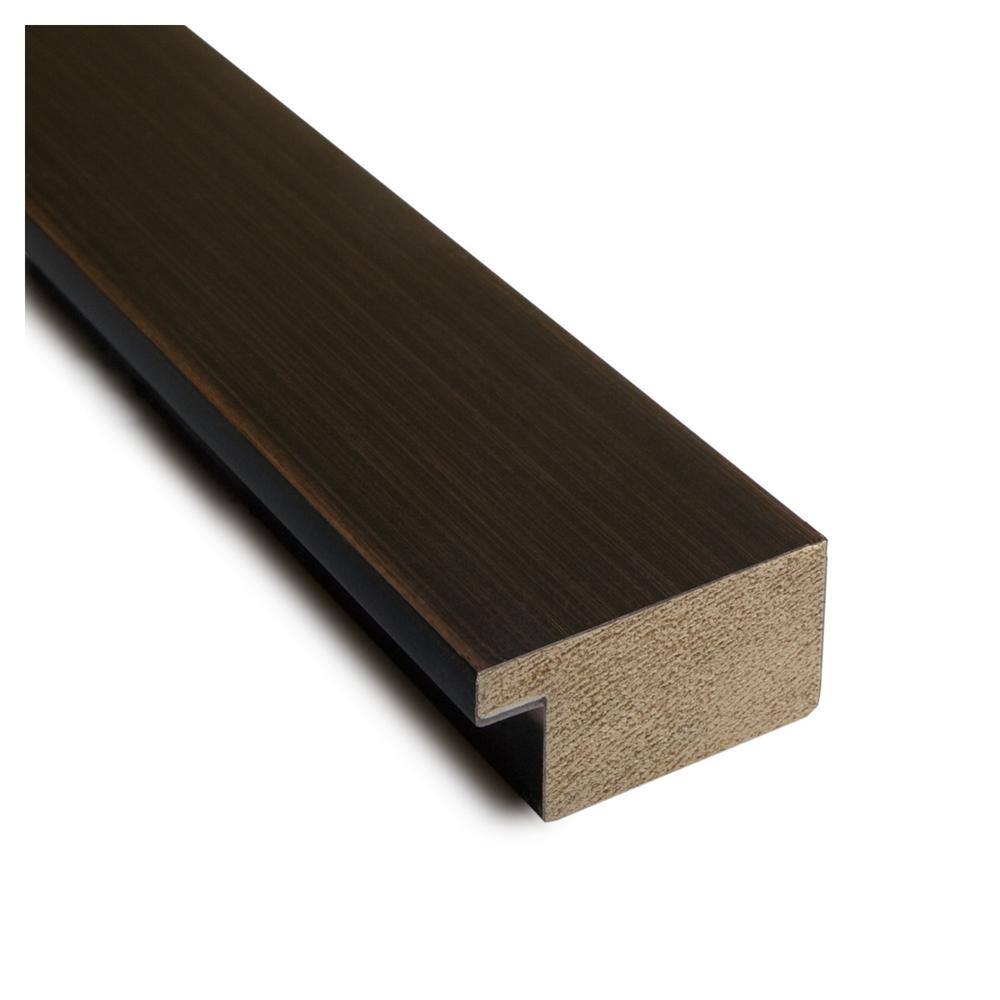 Espresso Brown Wood Framed Grey Metal Magnetic Board 12x12