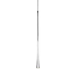 Taper 24 in. 1 Light 7-Watt Chrome Integrated LED Pendant Light