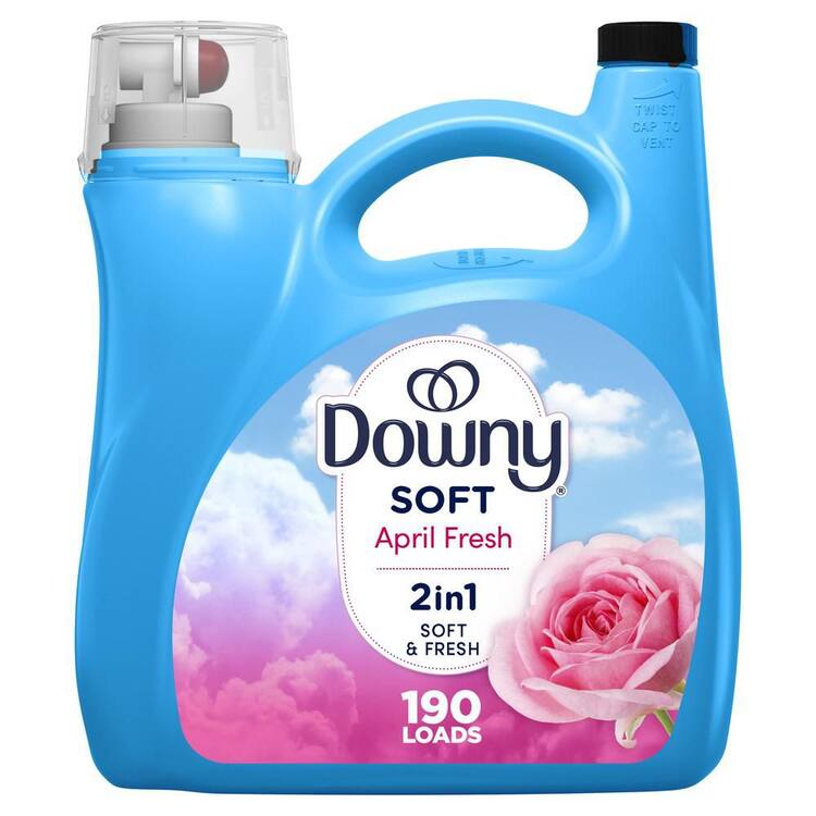 Downy Ultra April Fresh Scent Liquid Fabric Softener, 190-Loads, 140 fl. oz.