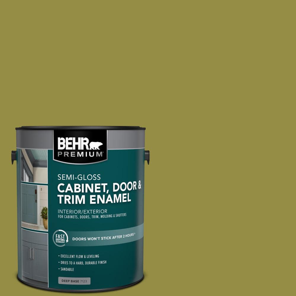 1 gal. #PPU9-03 Retro Avocado Semi-Gloss Enamel Interior/Exterior Cabinet, Door & Trim Paint price history on PriceWatchPro