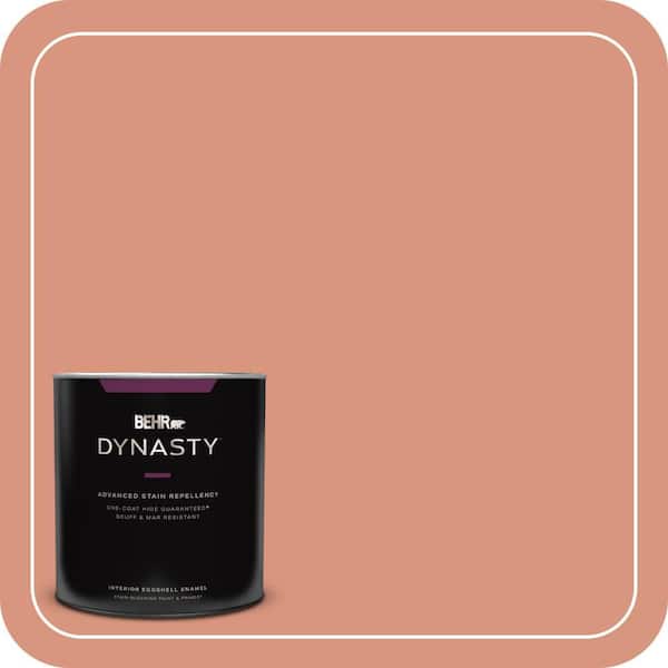 BEHR DYNASTY 1 qt. #BIC-17 Tropical Blooms Eggshell Enamel Interior Stain-Blocking Paint and Primer
