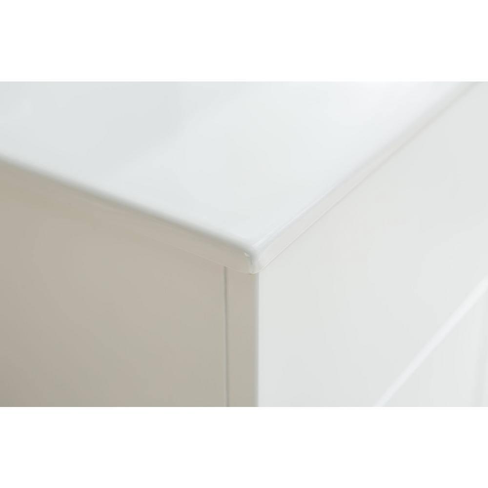 Nova 36" White Ceramic Basin Freestanding Bathroom Vanity