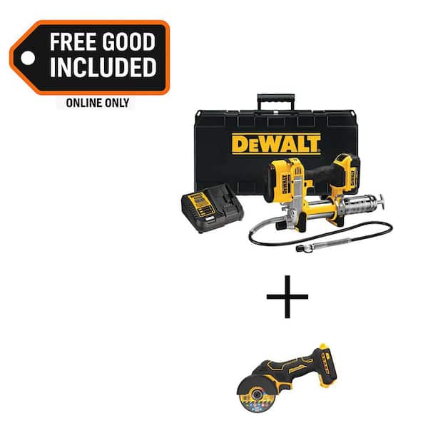 20V MAX Cordless 10,000 PSI Variable Speed Grease Gun and 3 in. Cut-Off Tool with (1) 20V 4.0Ah Battery, and Charger