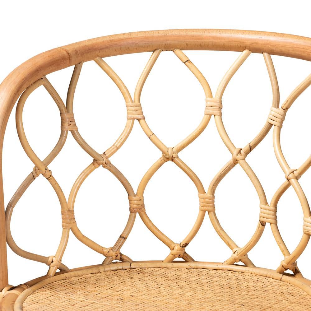 Diana Handmade Bohemian Natural Rattan Counter Stool
