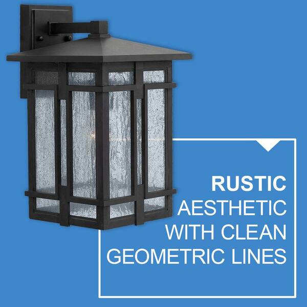 HINKLEY - Tucker Medium 1-Light Museum Black Outdoor Wall Lantern Sconce