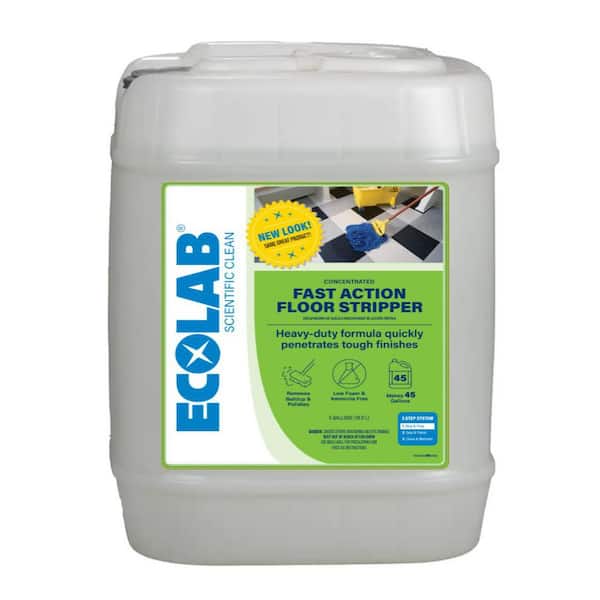 5 Gal. Fast Action Floor Stripper Concentrate Removes Heavy Build Up on Vinyl, Epoxy and Concrete Flooring