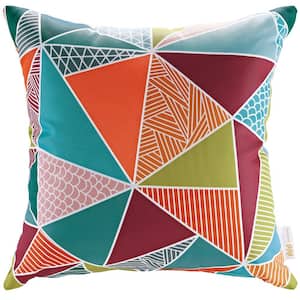 Square Outdoor Throw Pillow in Mosaic