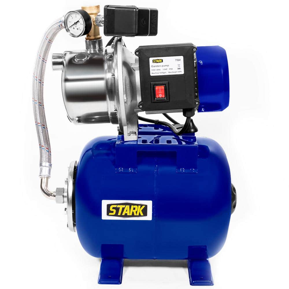 XtremepowerUS 1.5HP Pressurized Booster System Well Pump Tank