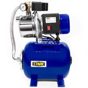 1.5HP Pressurized Booster System Well Pump Tank Irrigation Garden Water Pump