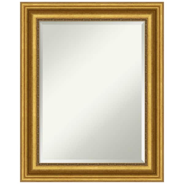 Amanti Art Parlor Gold 23.75 in. H x 29.75 in. W Framed Wall Mirror