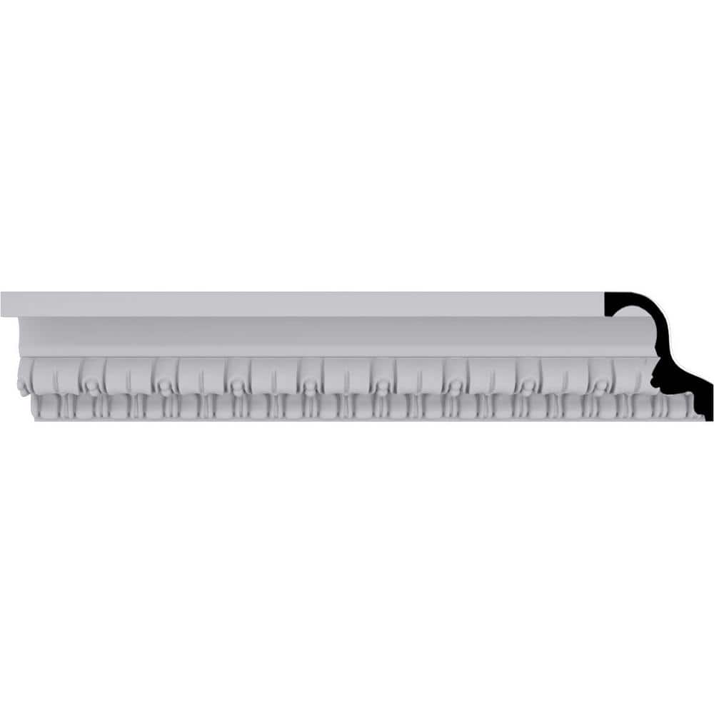 94.5" White Polyurethane Sequential Crown Moulding