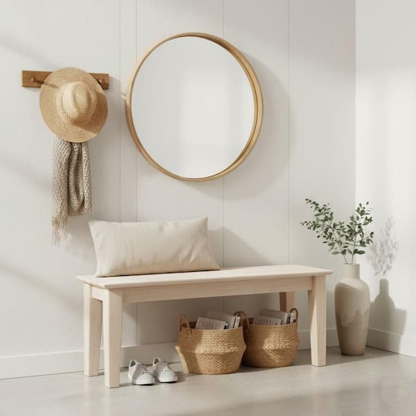 Panchina Stile Shaker SUPOOBE International Concepts – Legno Massello Da Assemblare - 2