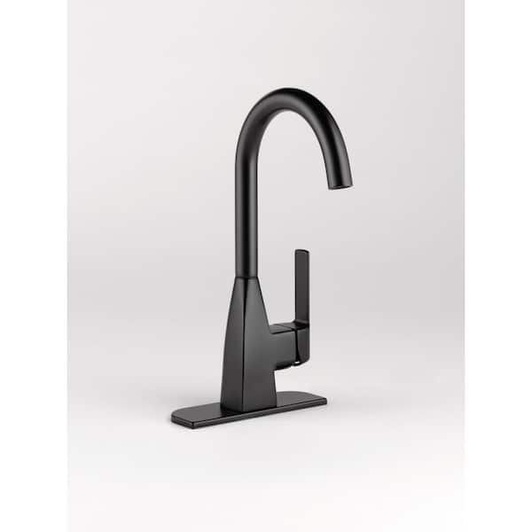 Xander Single-Handle Bar Faucet in Matte Black