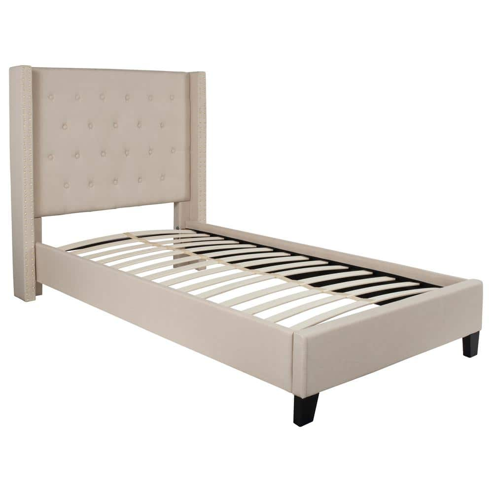 Flash Furniture Beige Twin Platform Bed CGA-HG-228481-BE-HD - The Home ...