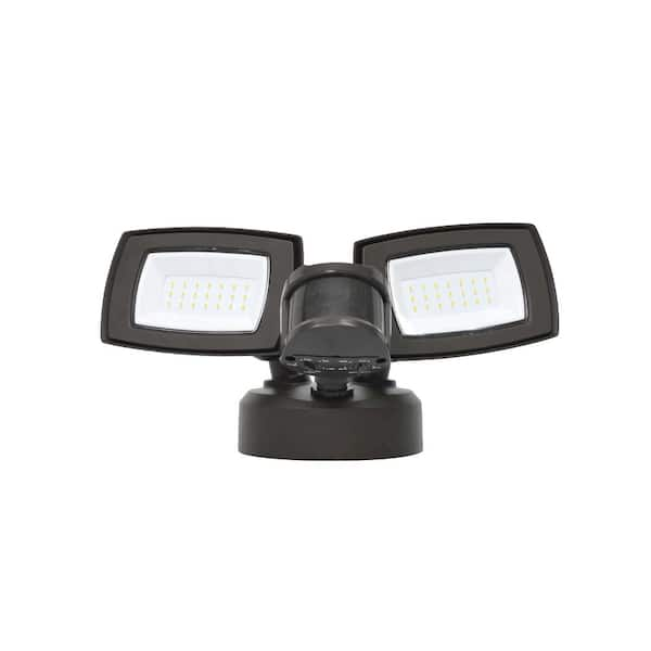 Commercial Electric 150W Equivalent Bronze Outdoor Integrated LED