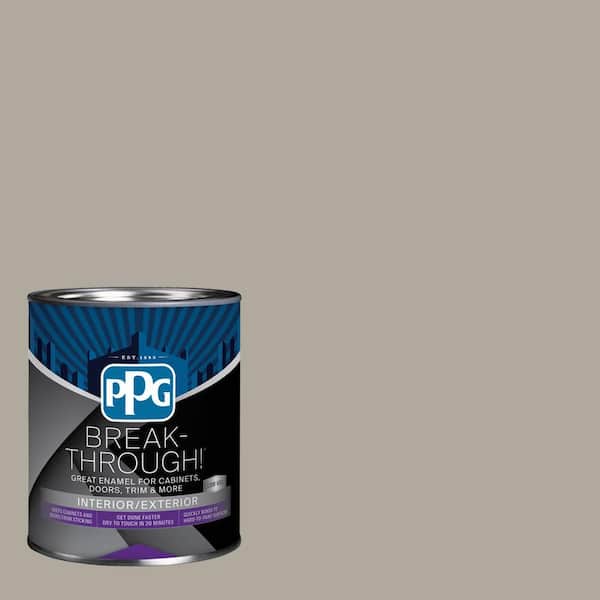 1 qt. PPG1000-3 Fieldstone Semi-Gloss Door, Trim & Cabinet Paint