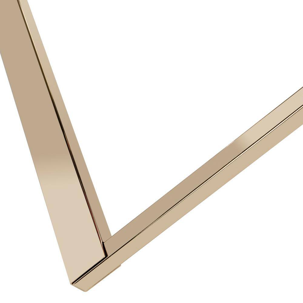 White Rectangular Wood and Metal End Table with Storage