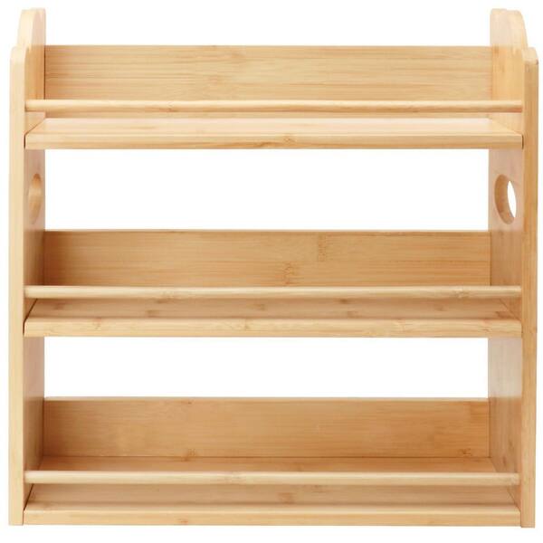 Esepony 15.74 in. x 5.11 in. x 16.53 in. Bamboo Spice Rack with