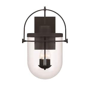 Lowell 4-Lights Black Outdoor Industrial Wall Sconce