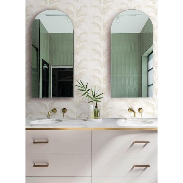 White Rattan Ivory Palm Wallpaper