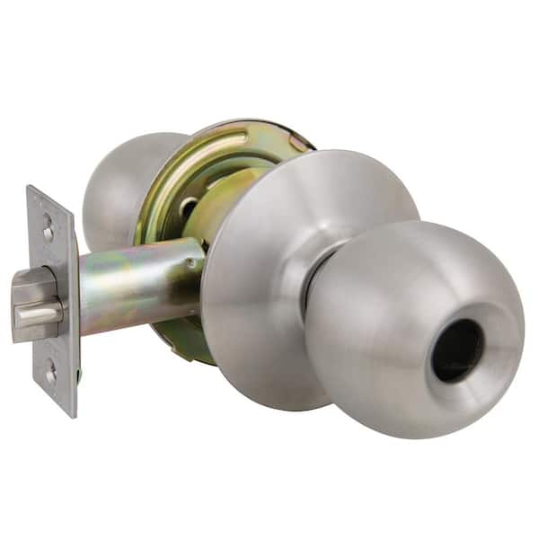 US Lock 2010 Series GR2 Entrance 2-3/4 in. Backset US32D Ball Door Knob ...