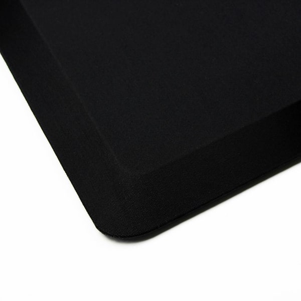 Black 16 in. x 24 in. Rectangular Indoor Standing Comfort Mat