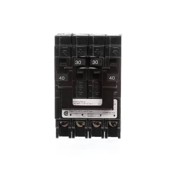 40 Amp Double-Pole/30 Amp Double-Pole Circuit Breaker