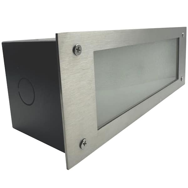 Horizontal Hardwired Grey LED Step or Stair Light, Indoor/Outdoor 3 CCT Color Selectable 3000K to 5000K