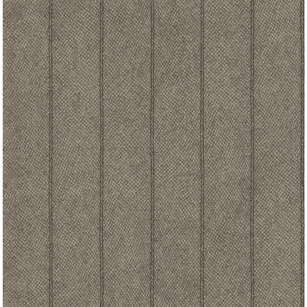 Jungle Stripe Brown Paper Non - Pasted Strippable Wallpaper Roll (Cover 56.05 sq. ft.)