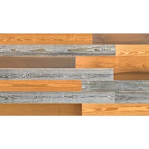 Thermo-Treated 1/4 in. x 5 in. x 4 ft. Grain, Barn, Holey Warp Resistant Barn Wood Wall Planks (10 sq. ft. per 6 Pack)