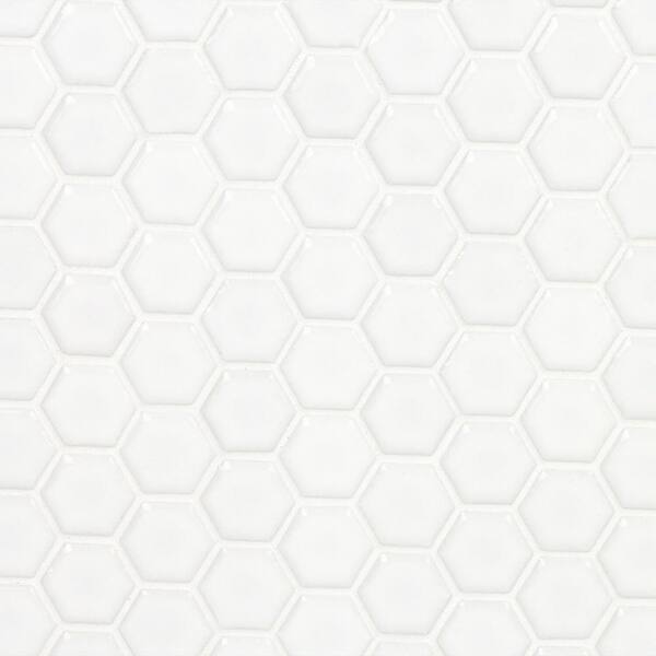 Ivy Hill Tile Bliss Hexagon White 10 03, Home Depot White Hexagon Floor Tile