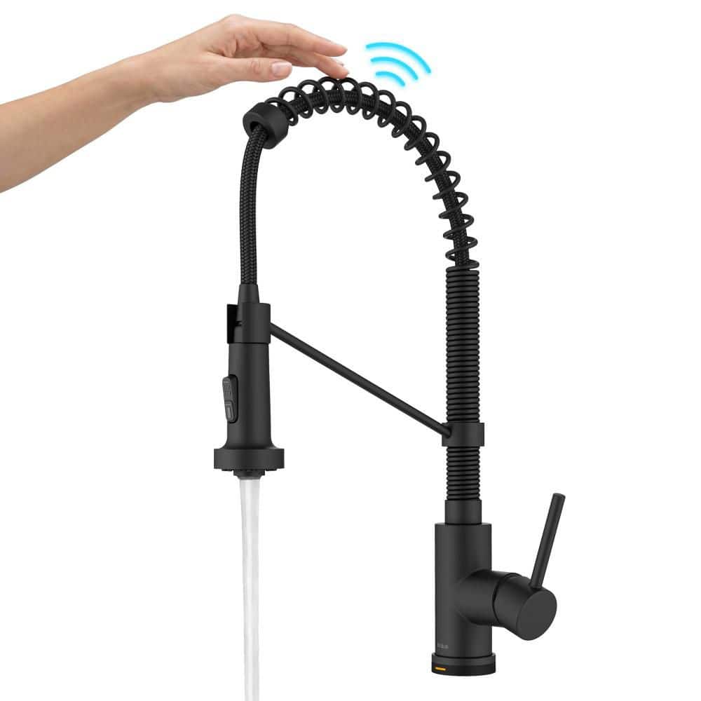 Bolden Commercial Style Touch Kitchen Faucet with Pull Down Sprayer in Matte Black price history on PriceWatchPro