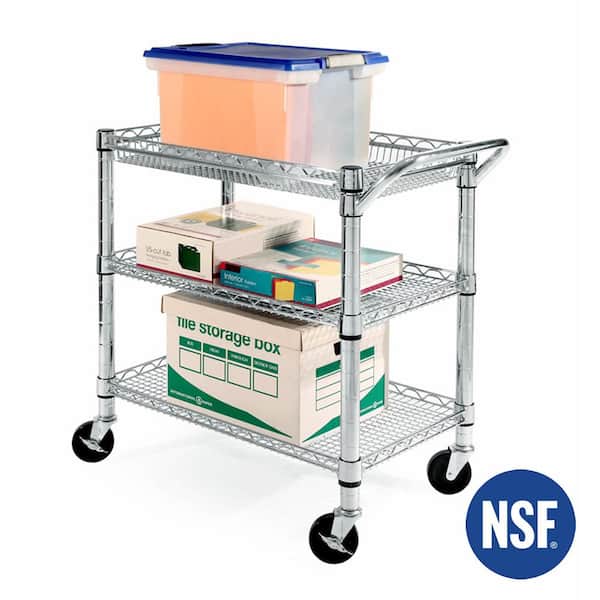Seville Classics Heavy-Duty Commercial-Grade Utility Cart, NSF Listed