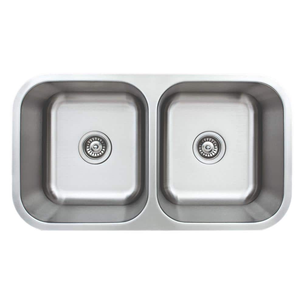Craftsmen Series 32.5'' Double Bowl Stainless Steel Undermount Sink