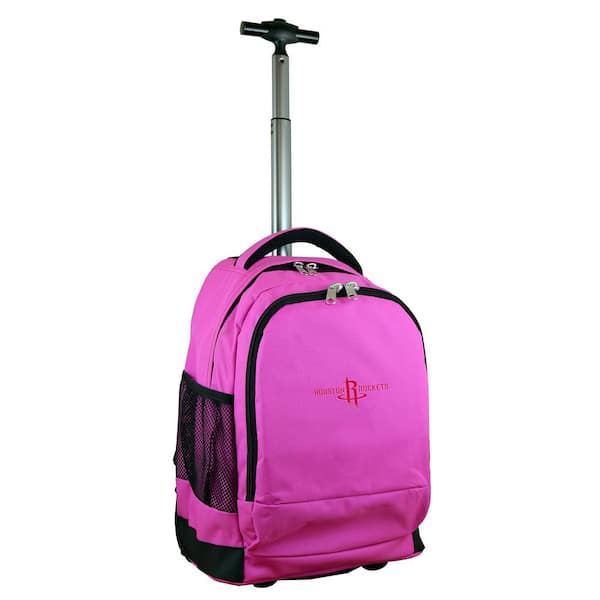 Mojo NBA Houston Rockets 19 in. Pink Wheeled Premium Backpack