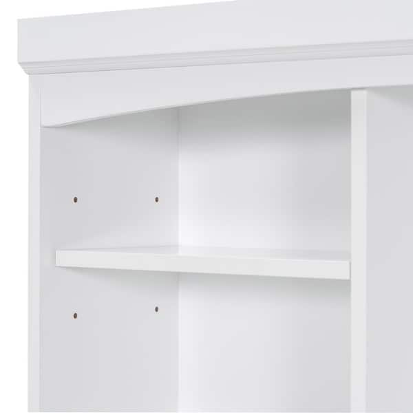 Harper & Bright Designs White 70.9 in. Storage Cabinet with Tilt-Out Hamper, 2 Drawers and 2 Adjustable Shelves FSX043AAK