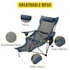 VEVOR Folding Camp Chair Max Up to 330 lb. Reclining Camp Chair with Height  Adjustable Lounge Chair for Outdoor or Indoor,Blue XXTYZDBLACK000001V0 -  The Home Depot